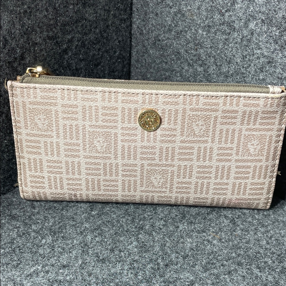Anne Klein Beige Geometric Women's Wallet